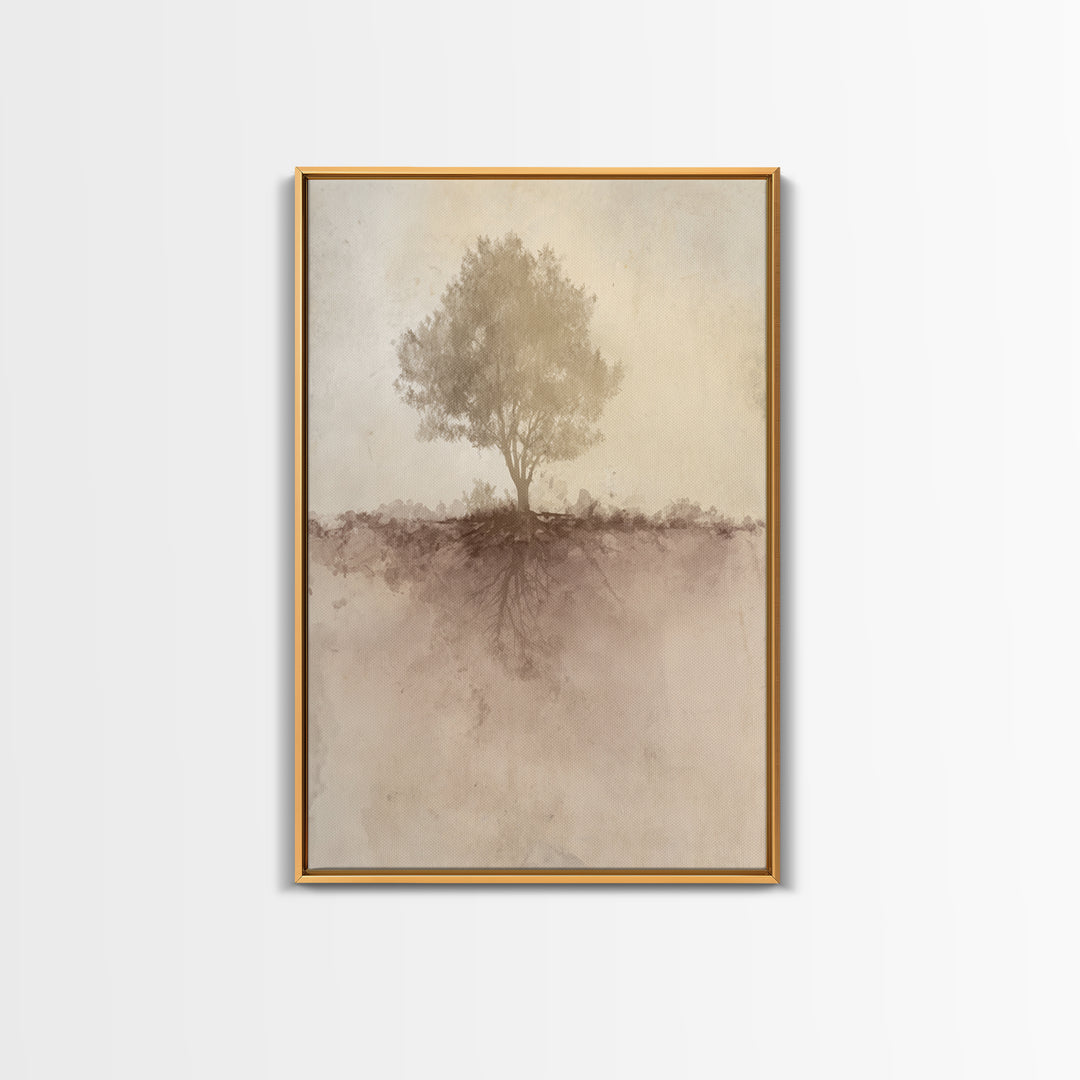 Hidden Roots Light, Framed Canvas Print, Christian Art Canvas, Christian Wall Art, Unique Christian Art, Christian Art Gift, Modern Christi