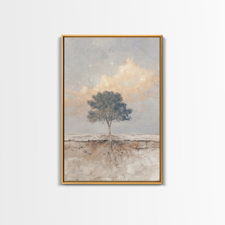 Tree Of Promise – Framed Canvas Print – Christian Wall Art – Christian Art Canvas – Christian Art Prints – Unique Christian Art – Christian
