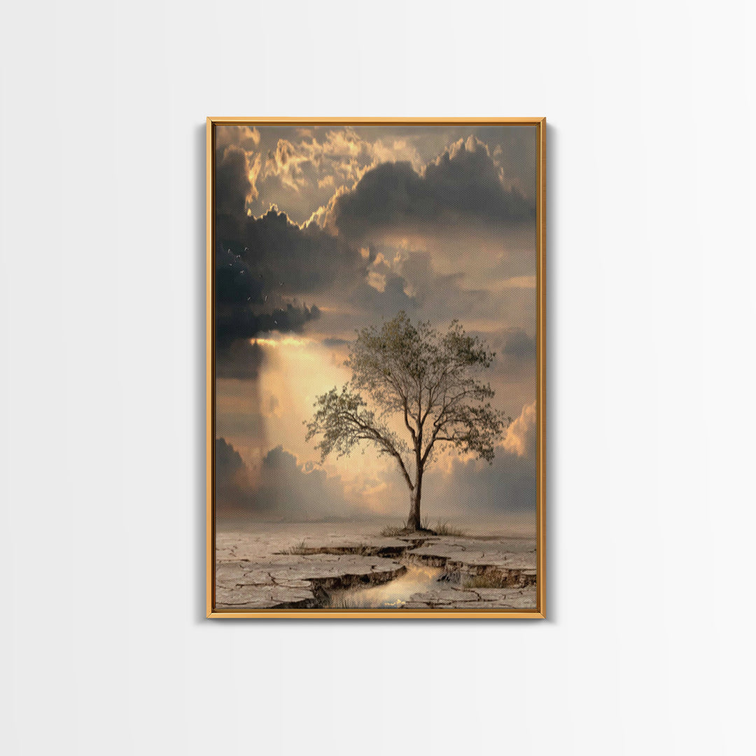 Stormvale Covenant – Framed Canvas Print – Christian Wall Art – Christian Art Canvas – Moody Christian Art – Christian Gift – Christian Dec