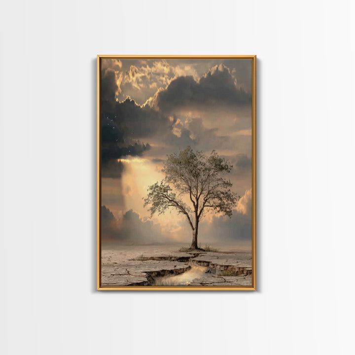 Stormvale Covenant – Framed Canvas Print – Christian Wall Art – Christian Art Canvas – Moody Christian Art – Christian Gift – Christian Dec