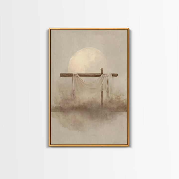 Eternal Dawn | Framed Canvas Print | Christian Wall Art | Christian Art Canvas | Christian Painting | Christian Christmas Art