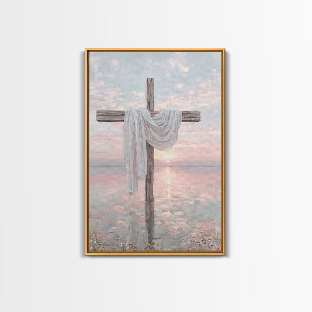 Sacred Horizon – Framed Canvas Print – Christian Wall Art – Christian Art Canvas – Christian Painting – Christian Christmas Art