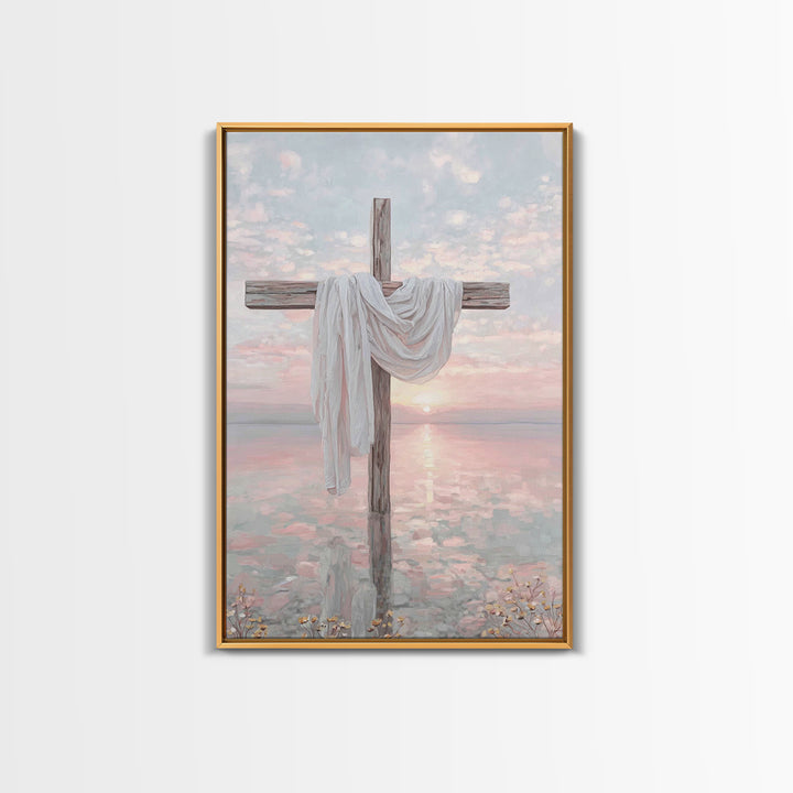 Sacred Horizon – Framed Canvas Print – Christian Wall Art – Christian Art Canvas – Christian Painting – Christian Christmas Art