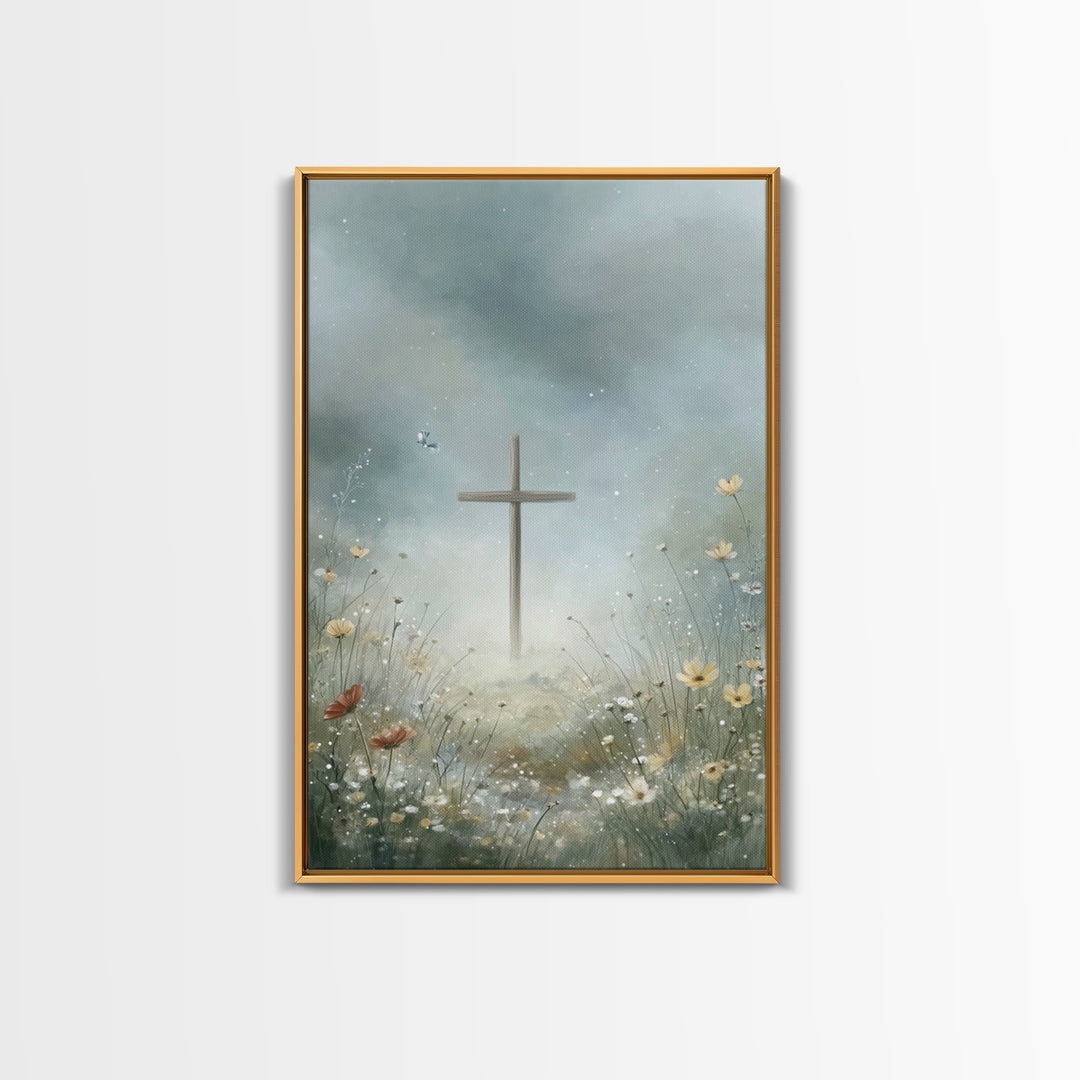 Heavenly Stillness | Framed Canvas Print | Christian Art Canvas | Christian Wall Art | Christian Art Print | Christian Christmas Art
