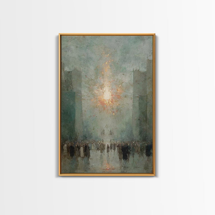 The Guiding Light - Framed Canvas Print - Christian Wall Art - Christian Art Canvas - Jesus Painting - Christmas Art - Christian Decor