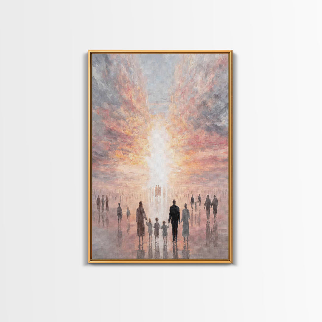 Path Of Promise - Framed Canvas Print - Christian Decor - Christian Art Canvas - Christmas Art - Jesus Painting - Christian Wall Art