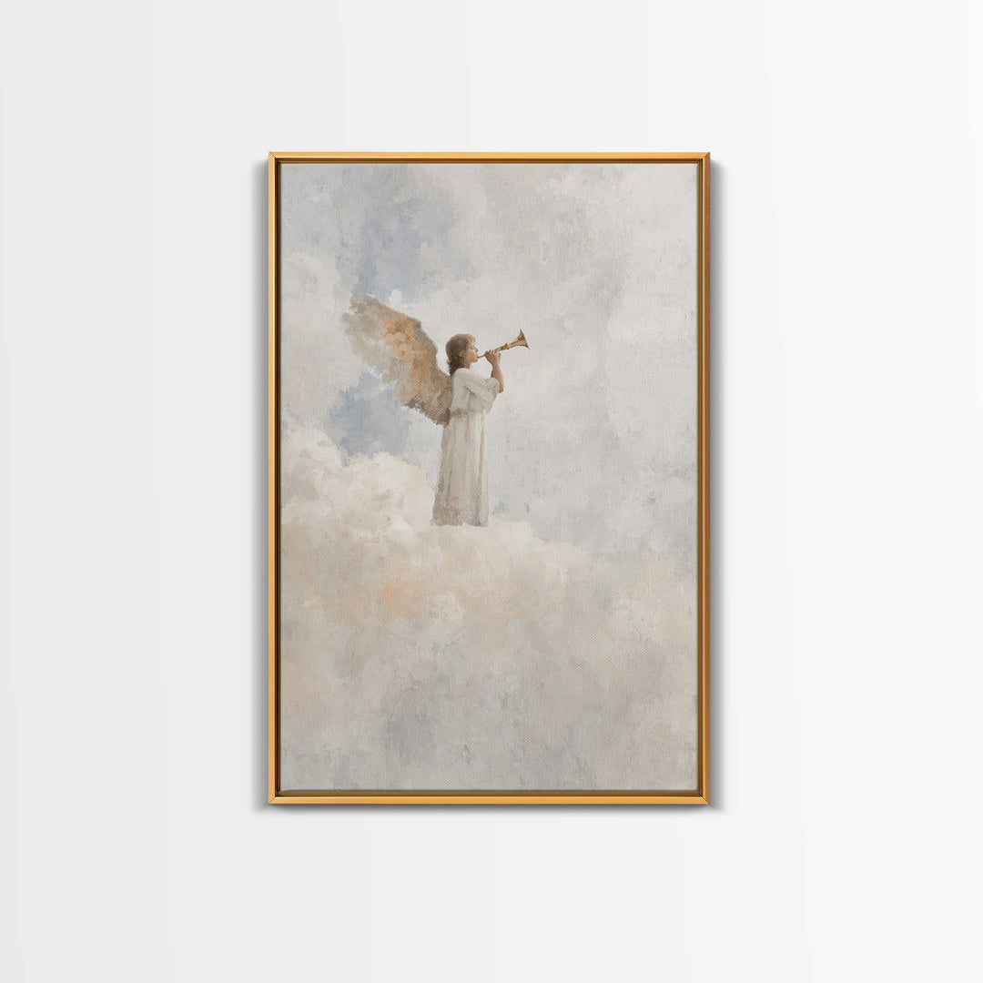 Herald Of Dawn – Framed Canvas Print – Christian Wall Art – Christian Art Canvas – Christian Paintings – Christmas Art Prints – Christian D
