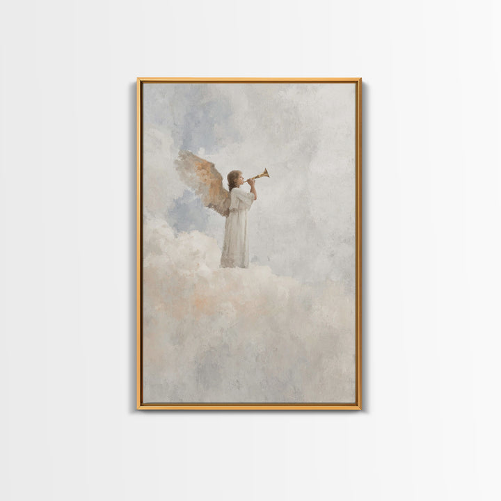 Herald Of Dawn – Framed Canvas Print – Christian Wall Art – Christian Art Canvas – Christian Paintings – Christmas Art Prints – Christian D