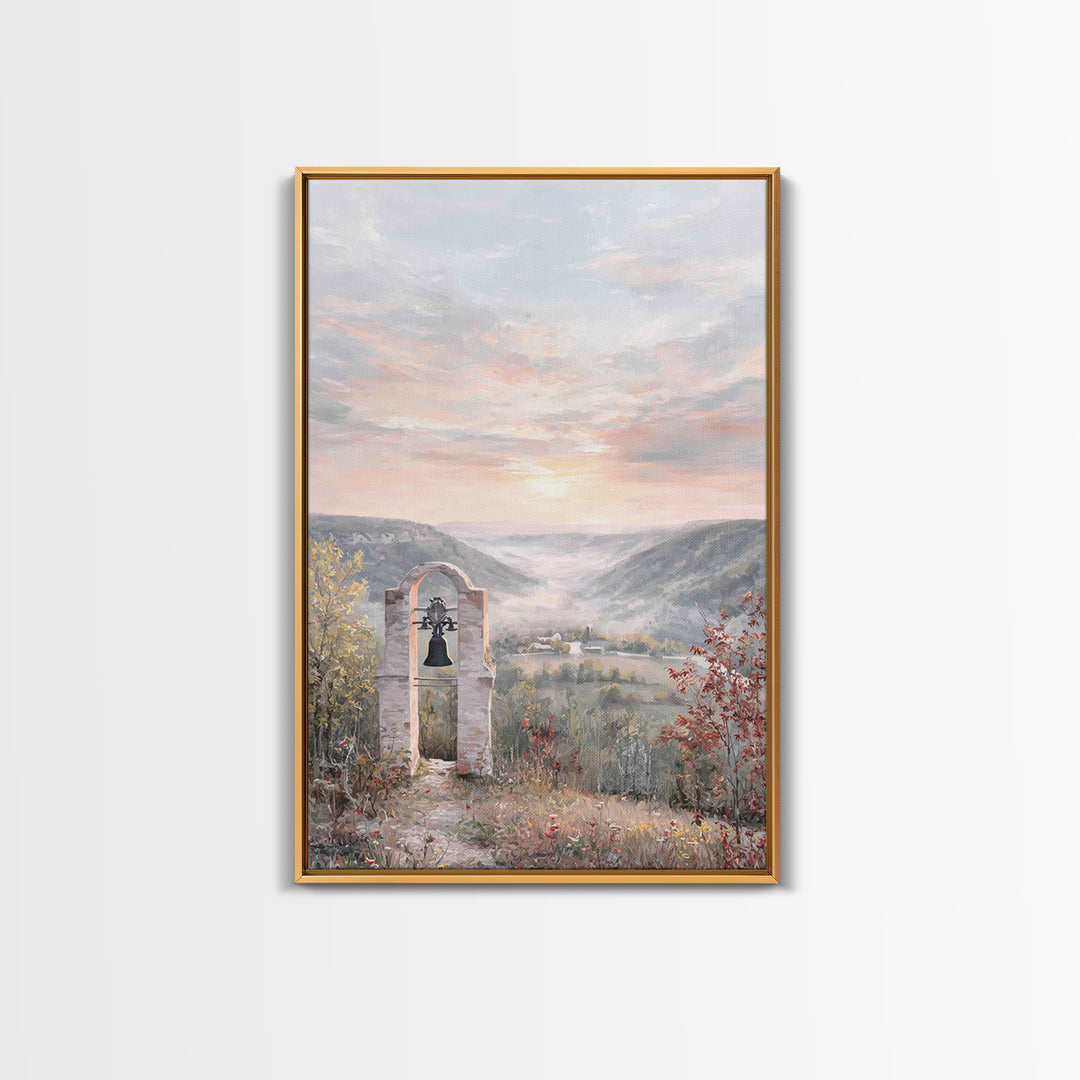 Bell Valley Dawn – Framed Canvas Print – Christian Wall Art – Christian Art Canvas – Christian Gift – Christian Decor