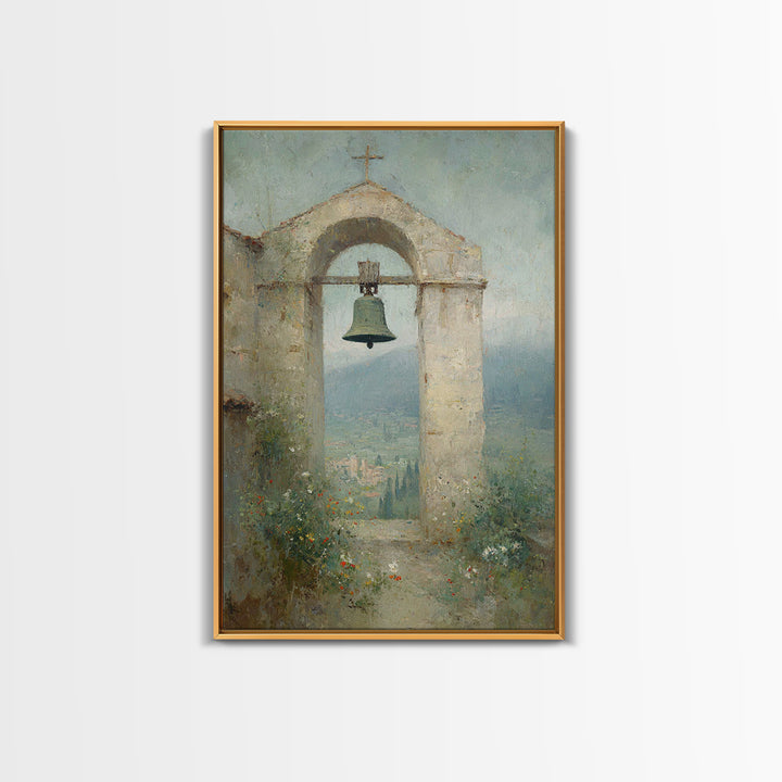 Valley Bell Blessing, Framed Canvas Print, Christian Wall Art, Christian Art Canvas, Christian Decor, Christian Gift