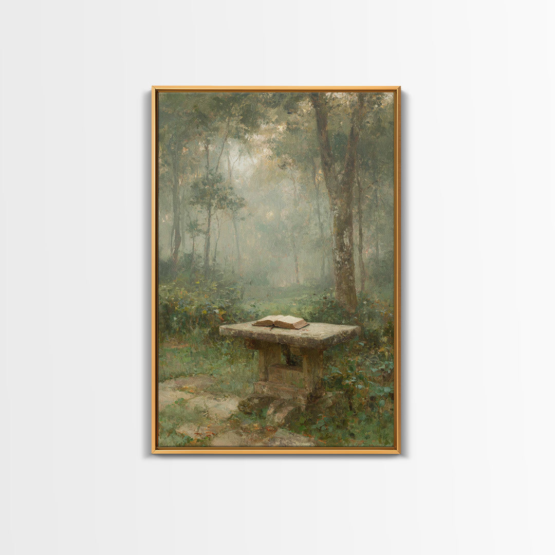 Garden Of Scripture – Framed Canvas Print – Christian Wall Art – Christian Art Canvas – Vintage Christian Art – Christian Gift