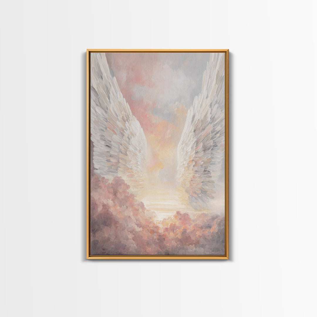 Wings Of Dawn – Framed Canvas Print – Christian Wall Art – Christian Art Canvas – Christmas Art – Christian Decoration – Christian Gift Ide