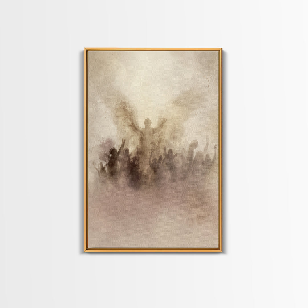 Rise Of Glory – Framed Canvas Print – Christian Art Canvas – Christian Wall Art – Minimalist Christian Art – Christian Decor – Christian Gi