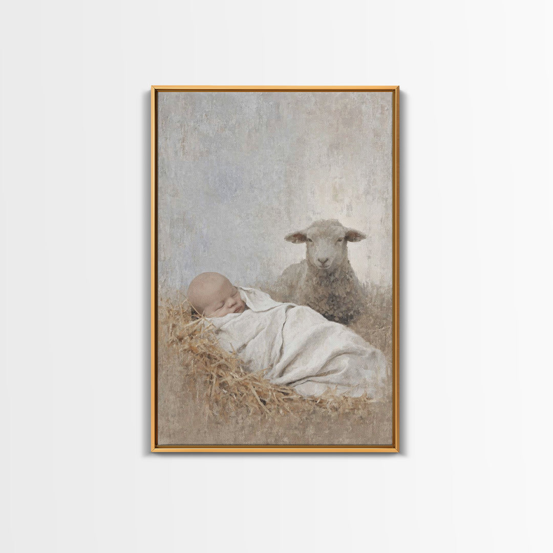 Everlasting Peace – Framed Canvas Print – Christian Art Canvas – Jesus Painting – Christmas Art Prints – Christian Wall Art – Christian Chr