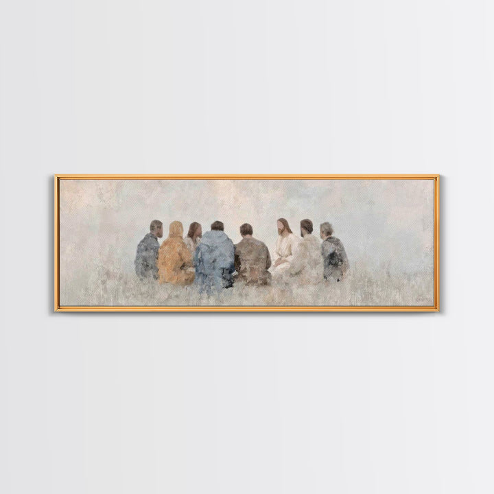 Quiet Covenant – Framed Canvas Print – Panoramic Frame – Christian Art Canvas – Christian Painting – Jesus Painting – Christian Wall Art