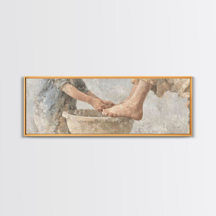 Roses Of Redemption – Framed Canvas Print – Christian Art Canvas – Christian Wall Art – Panoramic Painting – Christian Art – Christian Gift