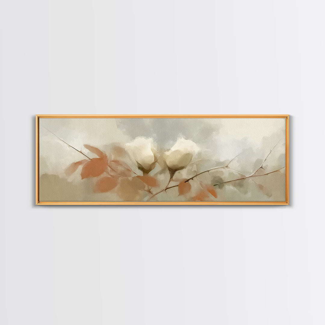 Hope In Bloom, Framed Canvas Print, Christian Art Canvas, Christian Wall Art, Panoramic Print, Christian Art, Christian Painting