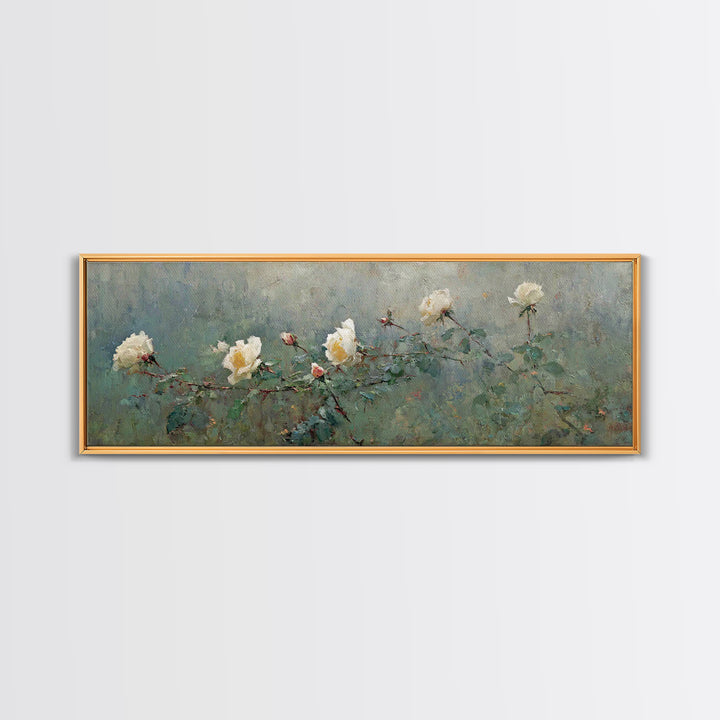 Blossoms Of Grace – Framed Canvas Print – Panoramic Art – Christian Wall Art – Christian Art Canvas – Christian Painting – Christian Decor