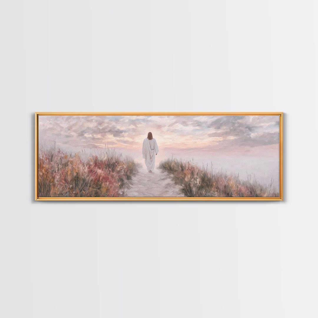 Horizon Of Peace – Framed Canvas Print – Panoramic Art – Christian Art Canvas – Jesus Wall Art – Christian Art – Christian Christmas