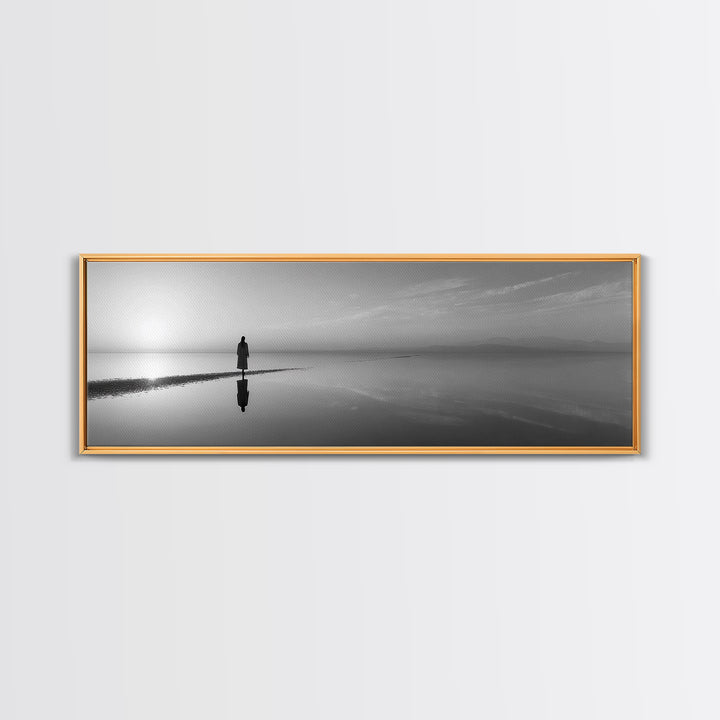 Morning Grace, Framed Canvas Print, Panoramic Wall Art, Christian Art Canvas, Jesus Painting, Christian Decorations, Christian Gift
