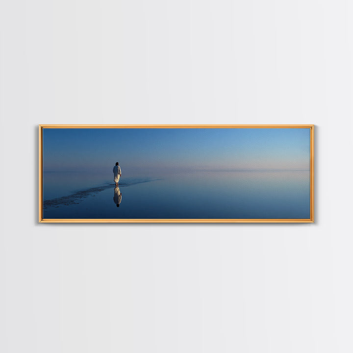 Heavenly Stillness | Framed Canvas Print | Panoramic Art | Christian Art Canvas | Jesus Painting | Christmas Art | Christian Wall Art