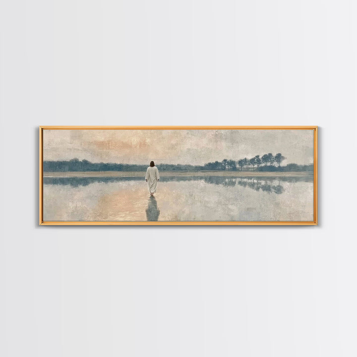 Radiant Promise – Framed Canvas Print – Panoramic Painting – Christian Art – Christian Canvas – Jesus Painting – Christian Decor