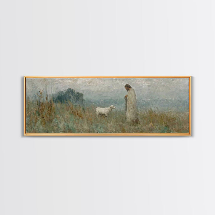 Pathway of Hope | Framed Canvas Print | Extra Wide Art | Christian Wall Art | Christian Art Canvas | Jesus Painting | Christmas Art | Chris