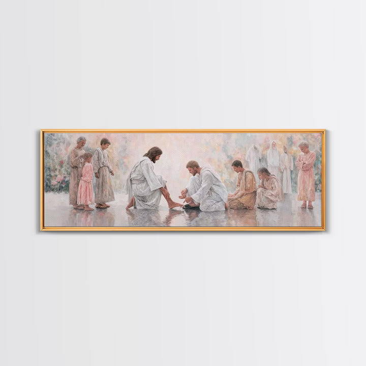 Harmony of Grace – Framed Canvas Print – Panoramic Painting – Christian Art Canvas – Christian Wall Art – Jesus Painting – Christian Christ