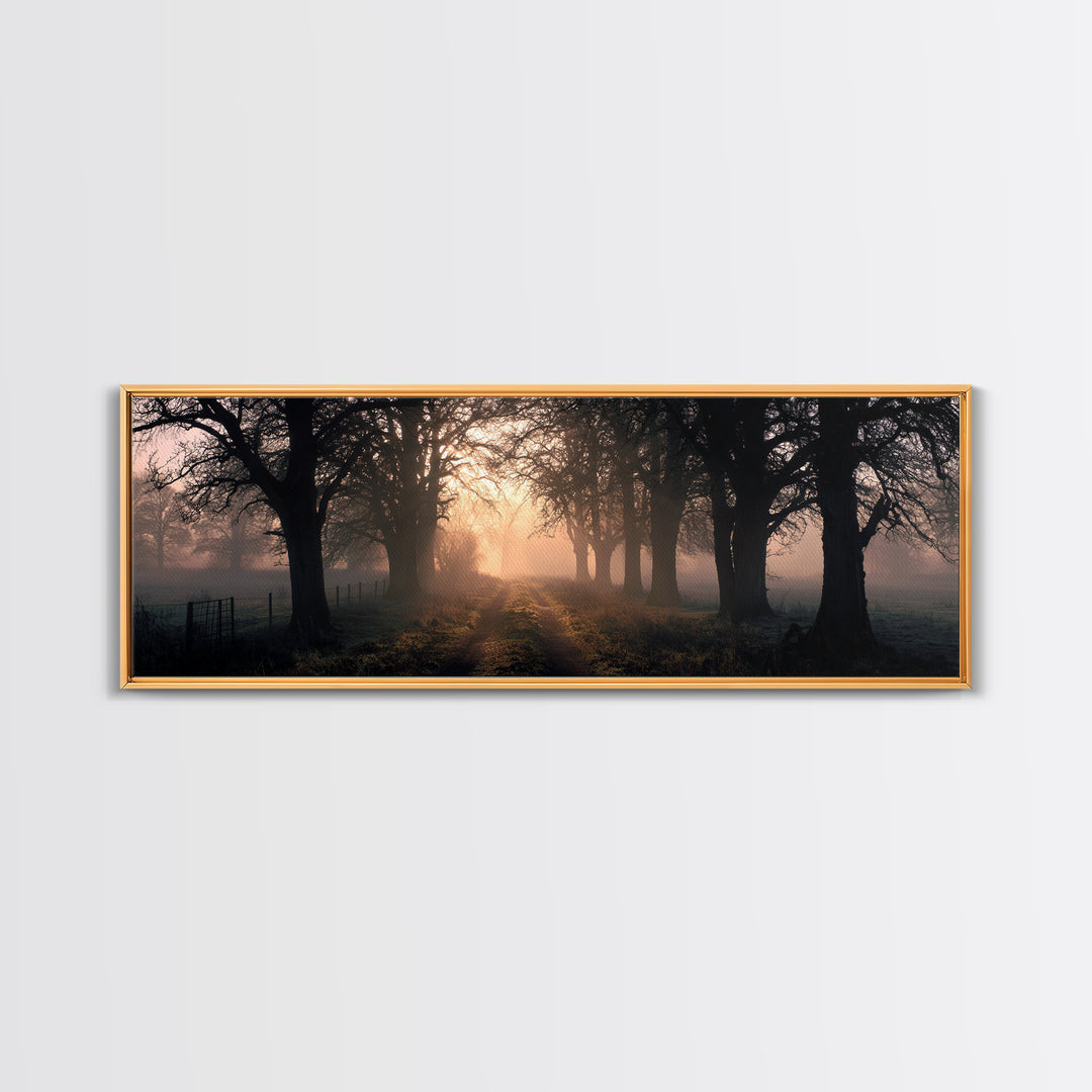 Soft Morning Grace | Framed Canvas Print | Panoramic Print | Christian Art Canvas | Modern Christian Painting | Christian Wall Art | Christ