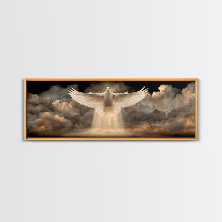 Ascension Glory – Framed Canvas Print – Christian Art – Christian Art Canvas – Panoramic Print – Jesus Painting – Christian Wall Art