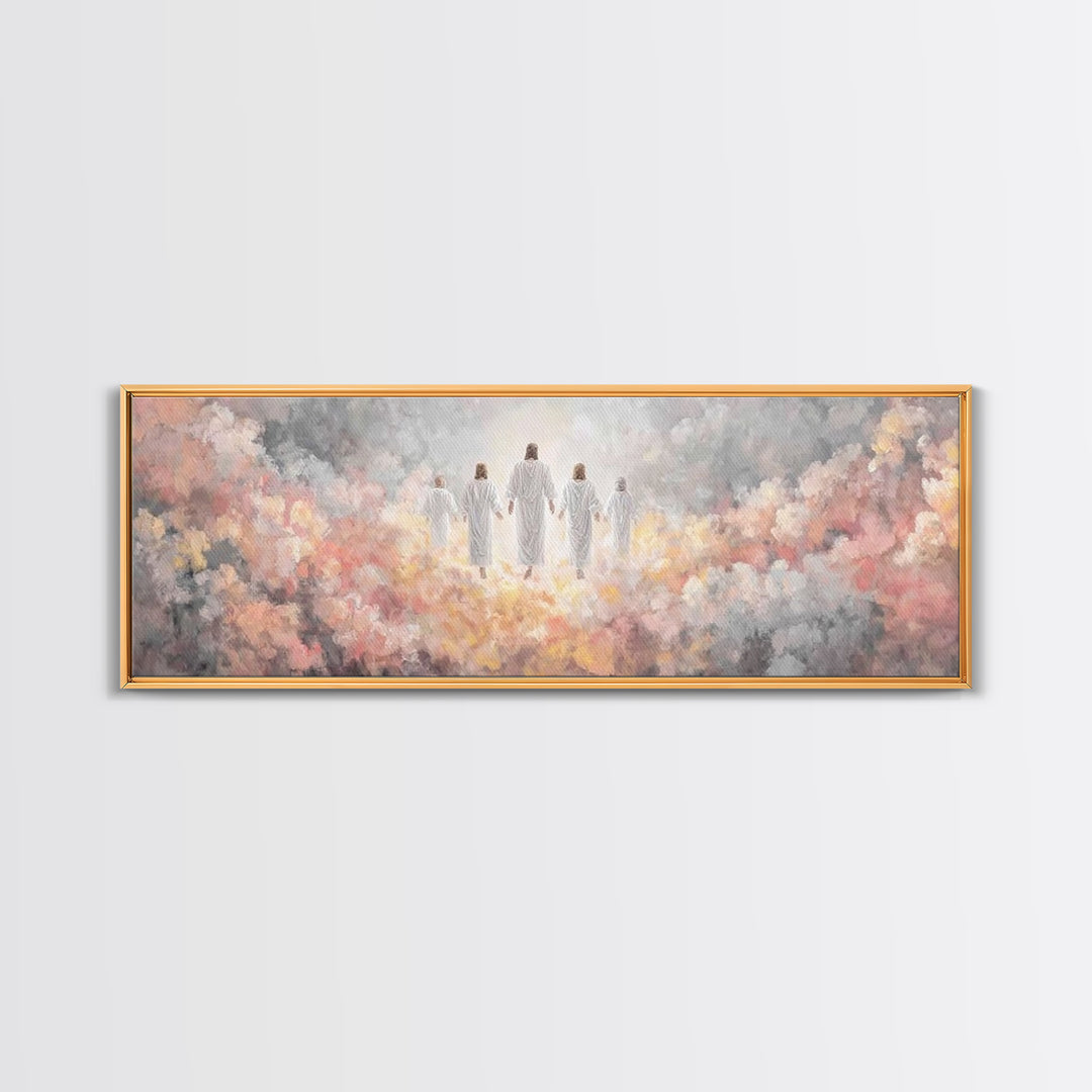 River Of Mercy – Framed Canvas Print – Christian Wall Art – Jesus Painting – Panoramic Art – Christian Art Canvas – Christmas Art Prints