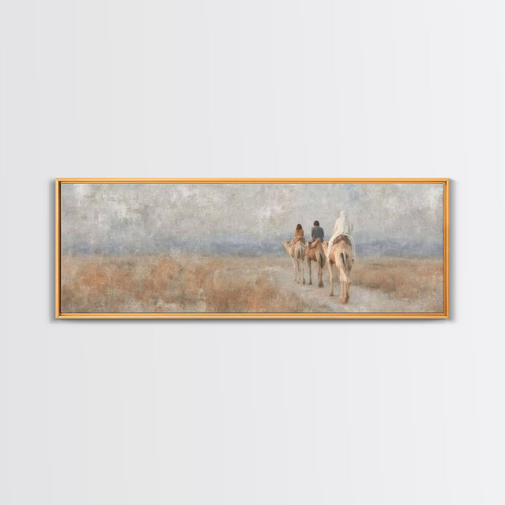 Holy Pathway – Framed Canvas Print – Christian Christmas Art – Panoramic Wall Art – Christian Art Print – Christian Gift Ideas – Christmas
