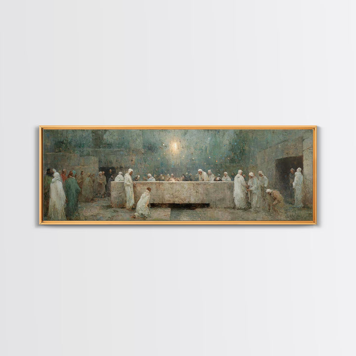 Tomb Of Light, Framed Canvas Print, Christian Art Canvas, Christian Wall Art, Panoramic Art, Christian Art, Christian Gift