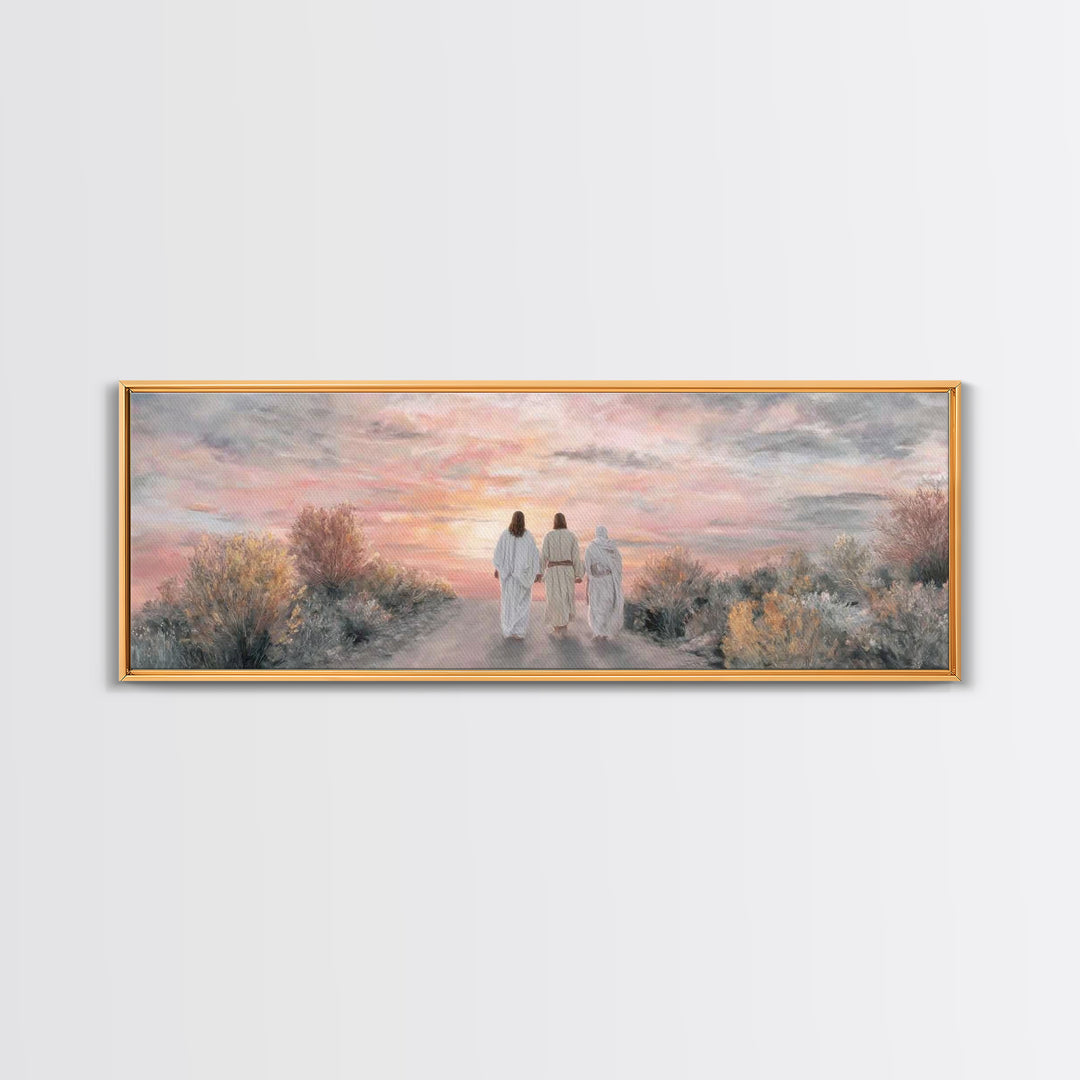 Nativity Star Rising, Framed Canvas Print, Christian Wall Art, Christian Art Canvas, Panoramic Painting, Christmas Art, Christian Christmas