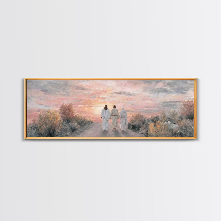 Nativity Star Rising, Framed Canvas Print, Christian Wall Art, Christian Art Canvas, Panoramic Painting, Christmas Art, Christian Christmas