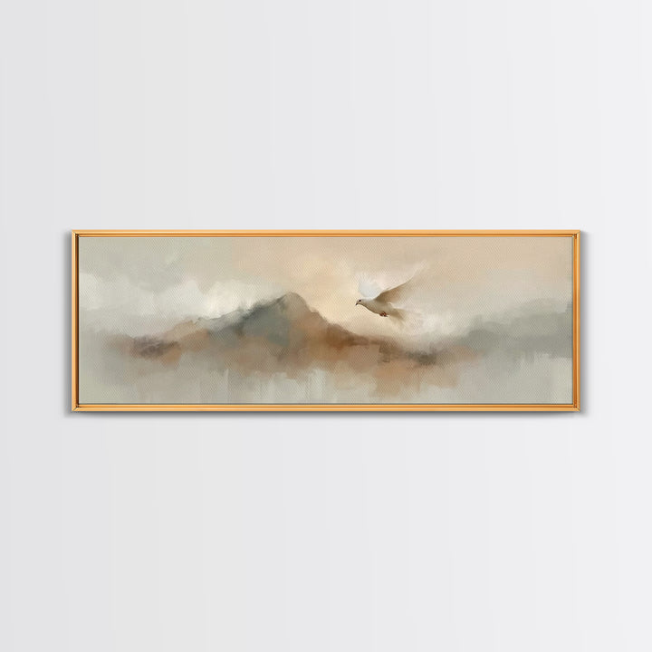 Dawnflight Grace – Framed Canvas Print – Christian Art Canvas – Christian Wall Art – Panoramic Wall Art – Christian Painting