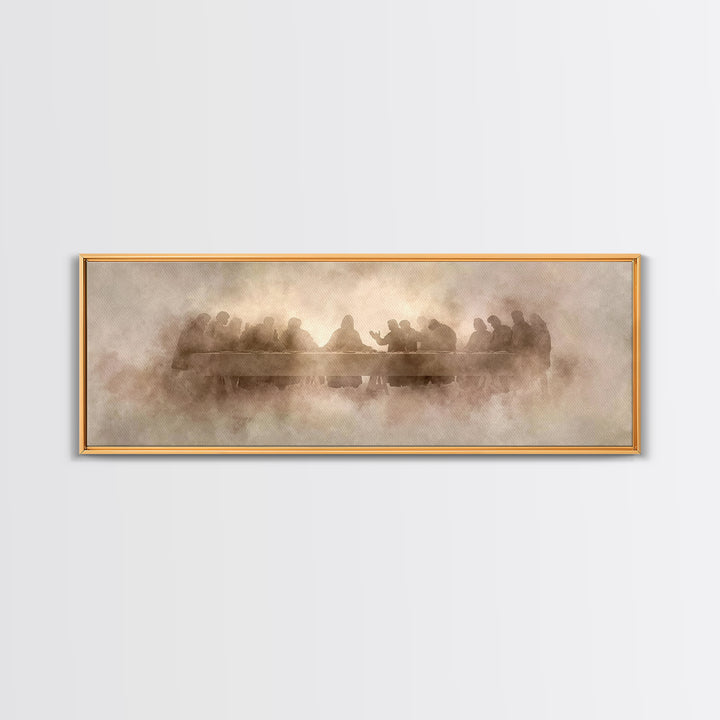 Gathered In Light | Framed Canvas Print | Christian Art Canvas | Christian Wall Art | Panoramic Wall Art | Christian Painting