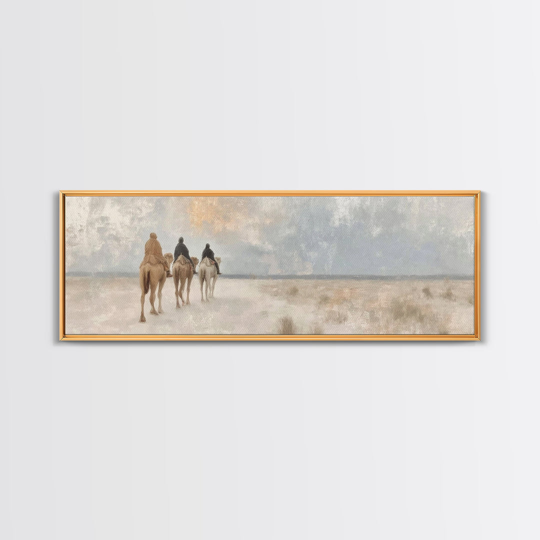 Crescent Promise – Framed Canvas Print – Panoramic Art – Christian Wall Art – Christian Art Canvas – Jesus Painting