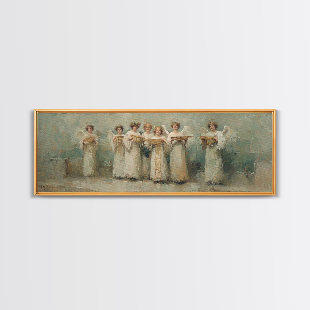 Celestial Offering, Framed Canvas Print, Christian Art Canvas, Panoramic Wall Art, Christian Wall Art, Unique Christian Art