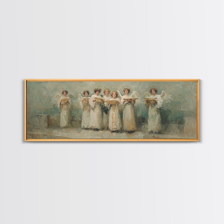 Celestial Offering, Framed Canvas Print, Christian Art Canvas, Panoramic Wall Art, Christian Wall Art, Unique Christian Art