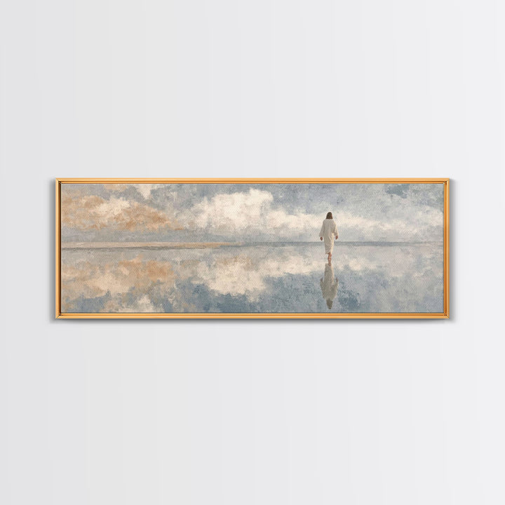 Sky Of Promise – Framed Canvas Print – Panoramic Painting – Christian Wall Art – Jesus Canvas Art – Christian Art Print