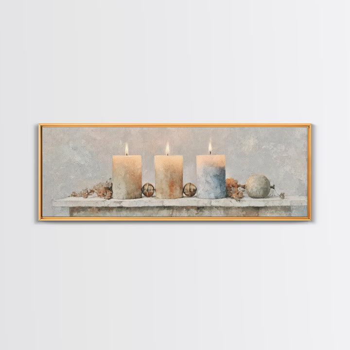 Season Of Hope – Framed Canvas Print – Panoramic Art – Christian Christmas Art – Christian Wall Art – Christian Art Canvas