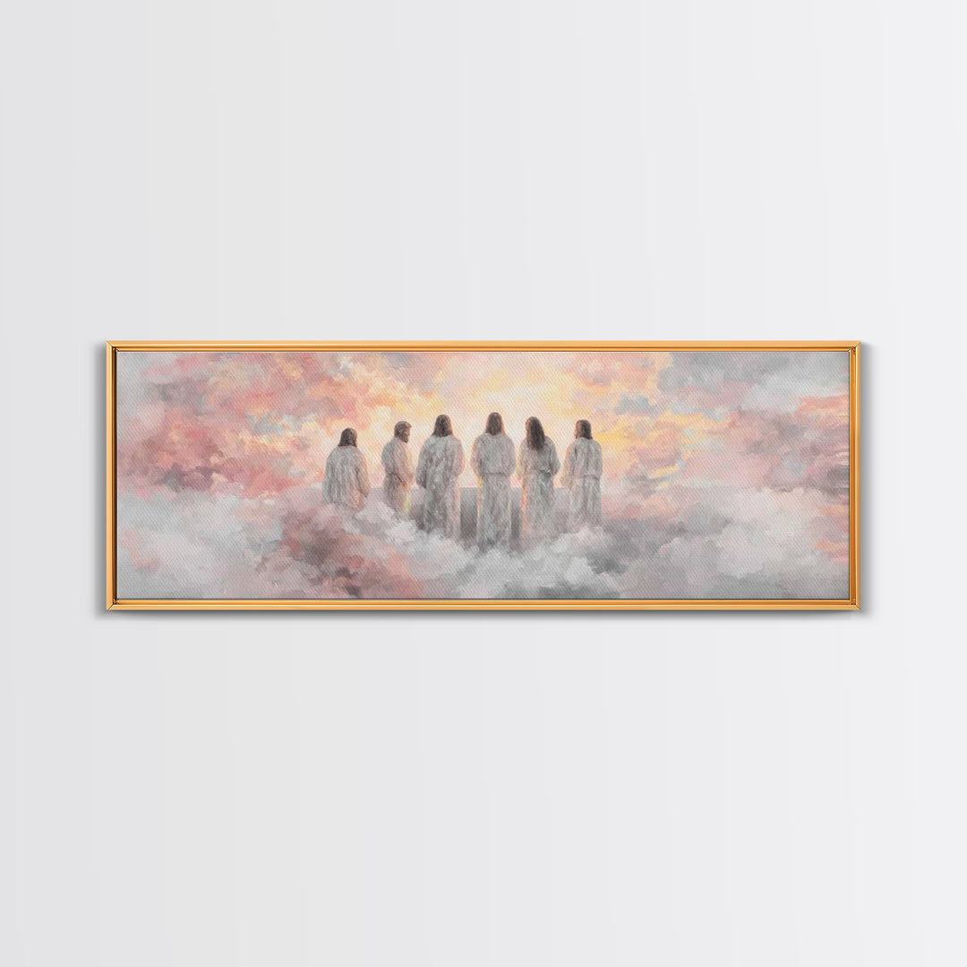 Dawn Of Grace – Framed Canvas Print – Christian Art Canvas – Panoramic Wall Art – Jesus Painting – Christian Christmas Art – Christian Deco