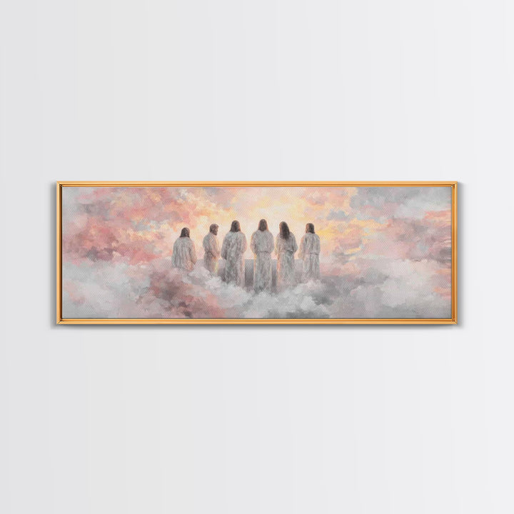 Dawn Of Grace – Framed Canvas Print – Christian Art Canvas – Panoramic Wall Art – Jesus Painting – Christian Christmas Art – Christian Deco