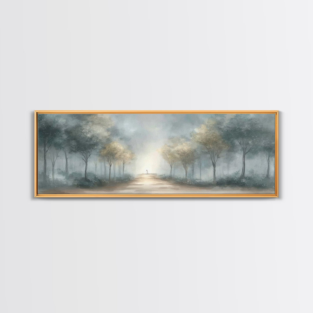 Light Of The Way, Framed Canvas Print, Panoramic Art, Christian Wall Art, Christian Art Canvas, Modern Christian Art, Jesus Painting, Chris