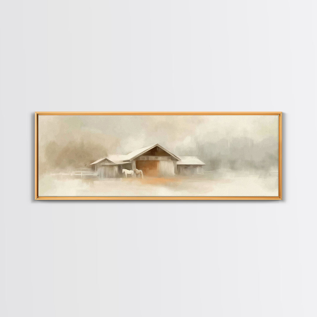 Path Of Blessing, Framed Canvas Print, Panoramic Painting, Christian Art Canvas, Christian Wall Art, Jesus Painting, Christian Art