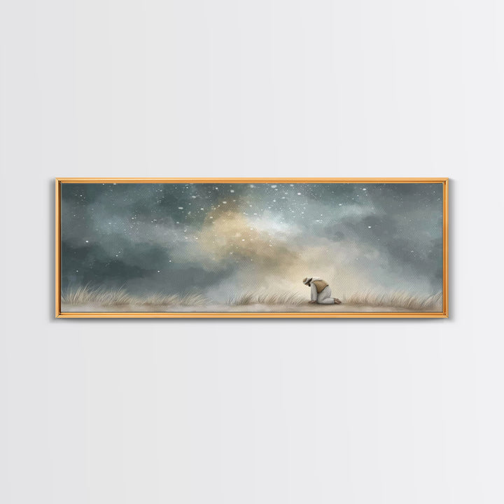 Stars Of Hope – Framed Canvas Print – Panoramic Art – Christian Wall Art – Jesus Painting – Christian Art Canvas – Christmas Art