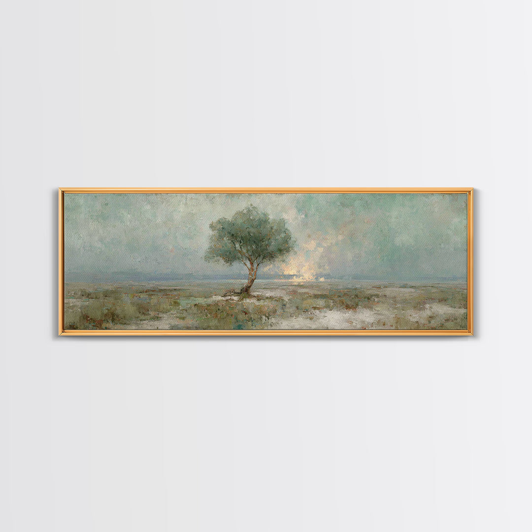Tree Of Promise, Framed Canvas Print, Panoramic Art, Christian Art Canvas, Christian Wall Art, Christian Painting, Christmas Art