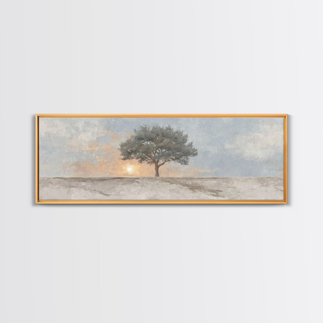 Starry Night Roots | Framed Canvas Print | Panoramic Frame | Christian Art Canvas | Christian Wall Art | Christian Painting | Christmas Art