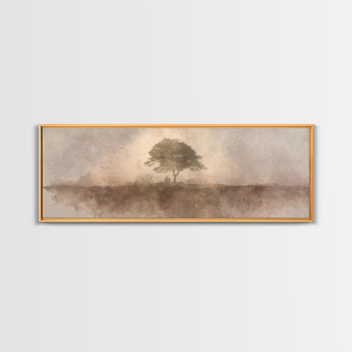 Sunrise Of Mercy, Framed Canvas Print, Panoramic Painting, Christian Art Canvas, Christian Wall Art, Christian Painting, Christmas Art